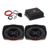 Vibe Slick V7 6x9 Shelf Speakers & Amplifier Package Deal 480W